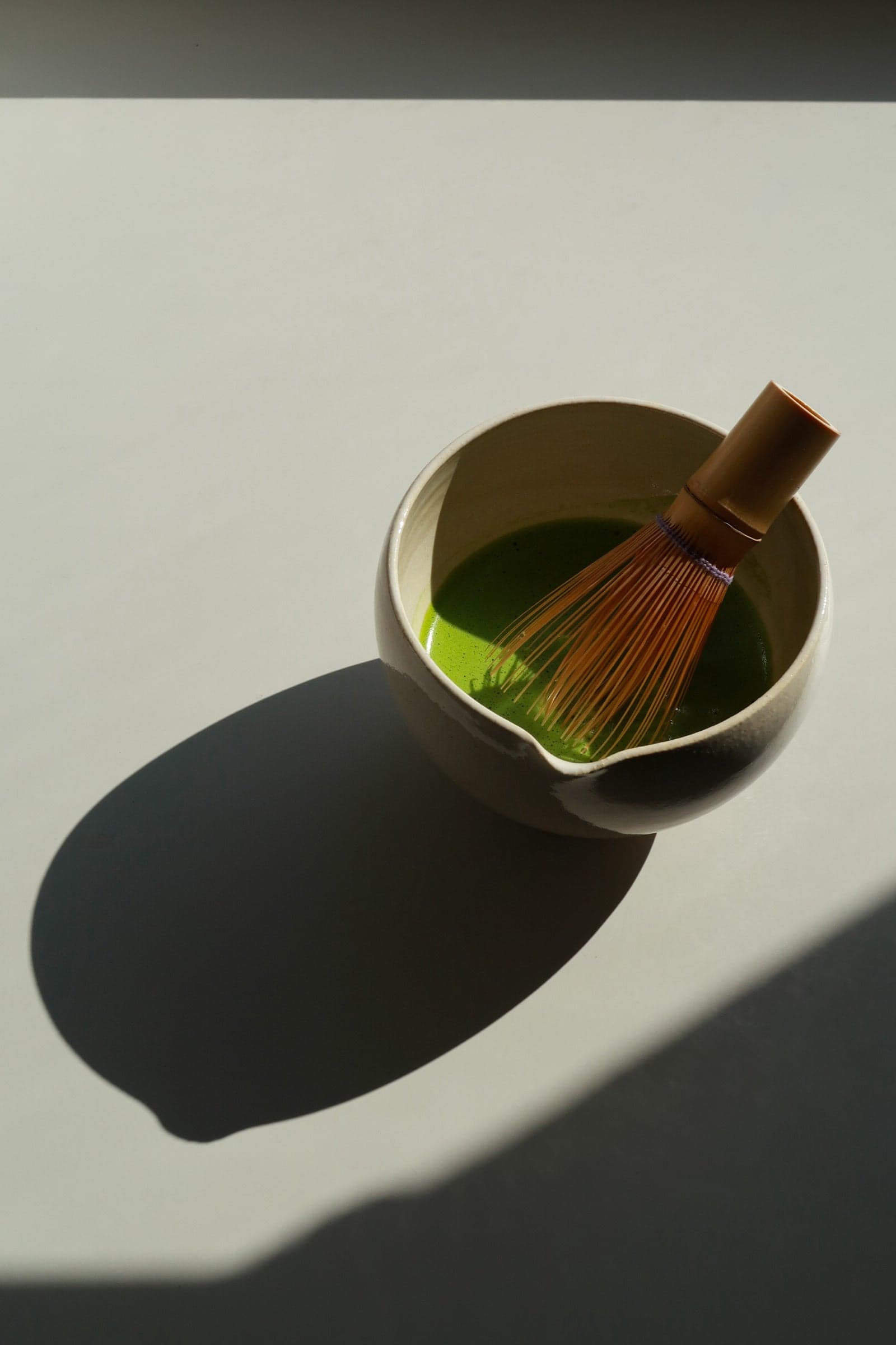 Traditional bamboo chasen — matcha whisk